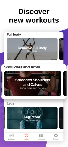 Captura de Pantalla 4 Bolt - Workout Tracker Gym Log iphone