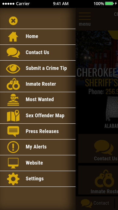 Cherokee County AL Sheriff Screenshot