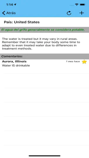 Captura de pantalla de FaucetSafe en iPhone 2