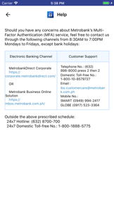 Metrobank Authenticator screenshot