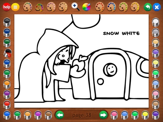 Screenshot #6 pour Fairy Tales Coloring Book