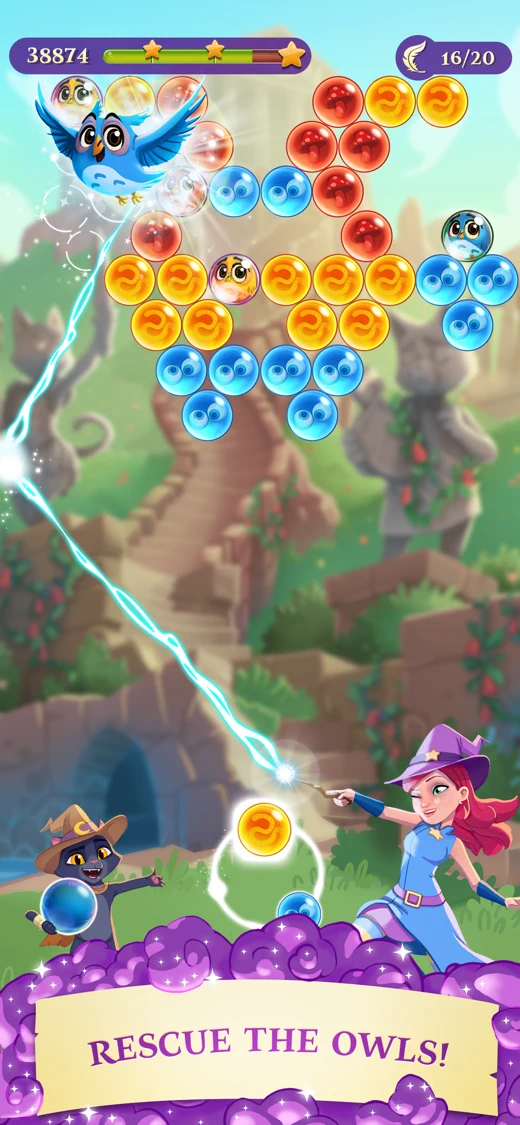 Bubble Witch 3 Saga screenshot 1