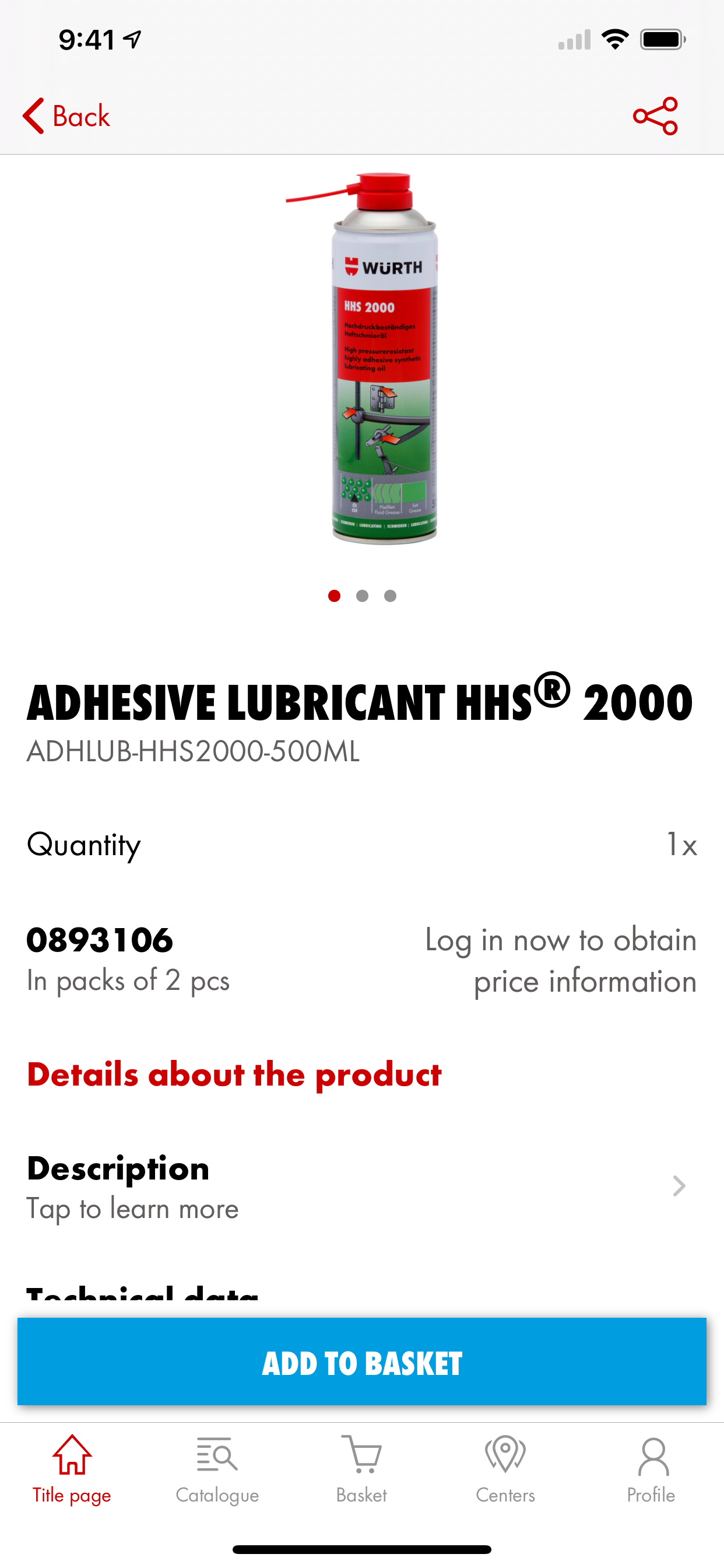 WürthShop Mobiilisovellus