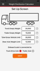 Semi-Truck Weight Distribution screenshot
