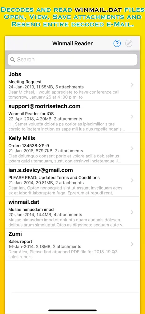 Winmail Reader Lite - Productivity App | MWM