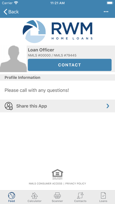 RWM Fluid App Screenshot