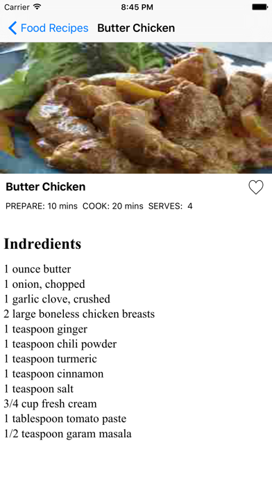 Food Recipe World Screenshot
