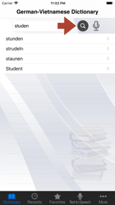 German-Vietnamese Dictionary++ screenshot