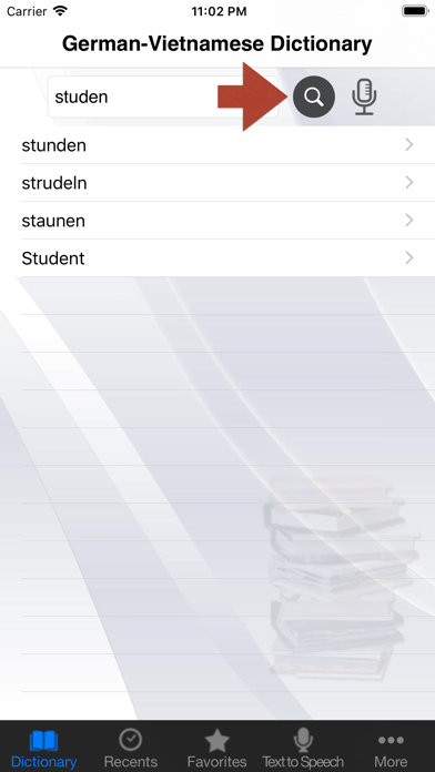 Screenshot #3 pour German-Vietnamese Dictionary++
