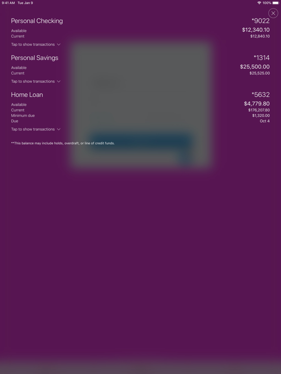 Screenshot #4 pour 1ST SUMMIT Mobile Banking