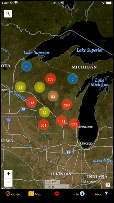 Wisconsin Mushroom Forager Map Screenshot
