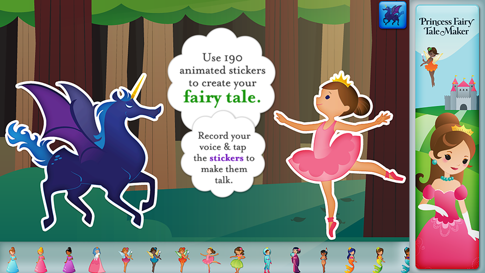 #3. Princess Fairy Tale Maker (iOS) Podle: Duck Duck Moose LLC