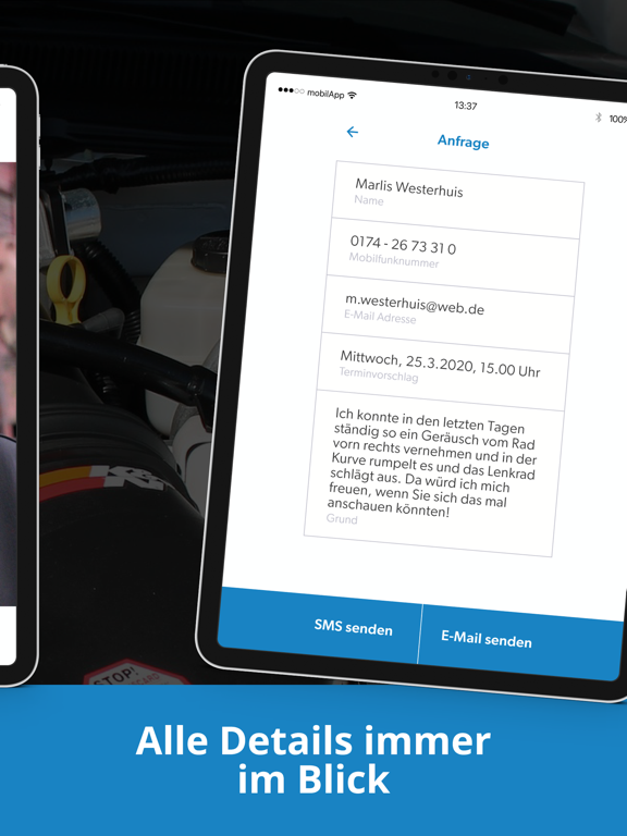 mobilApp Face2Face iPad screenshot