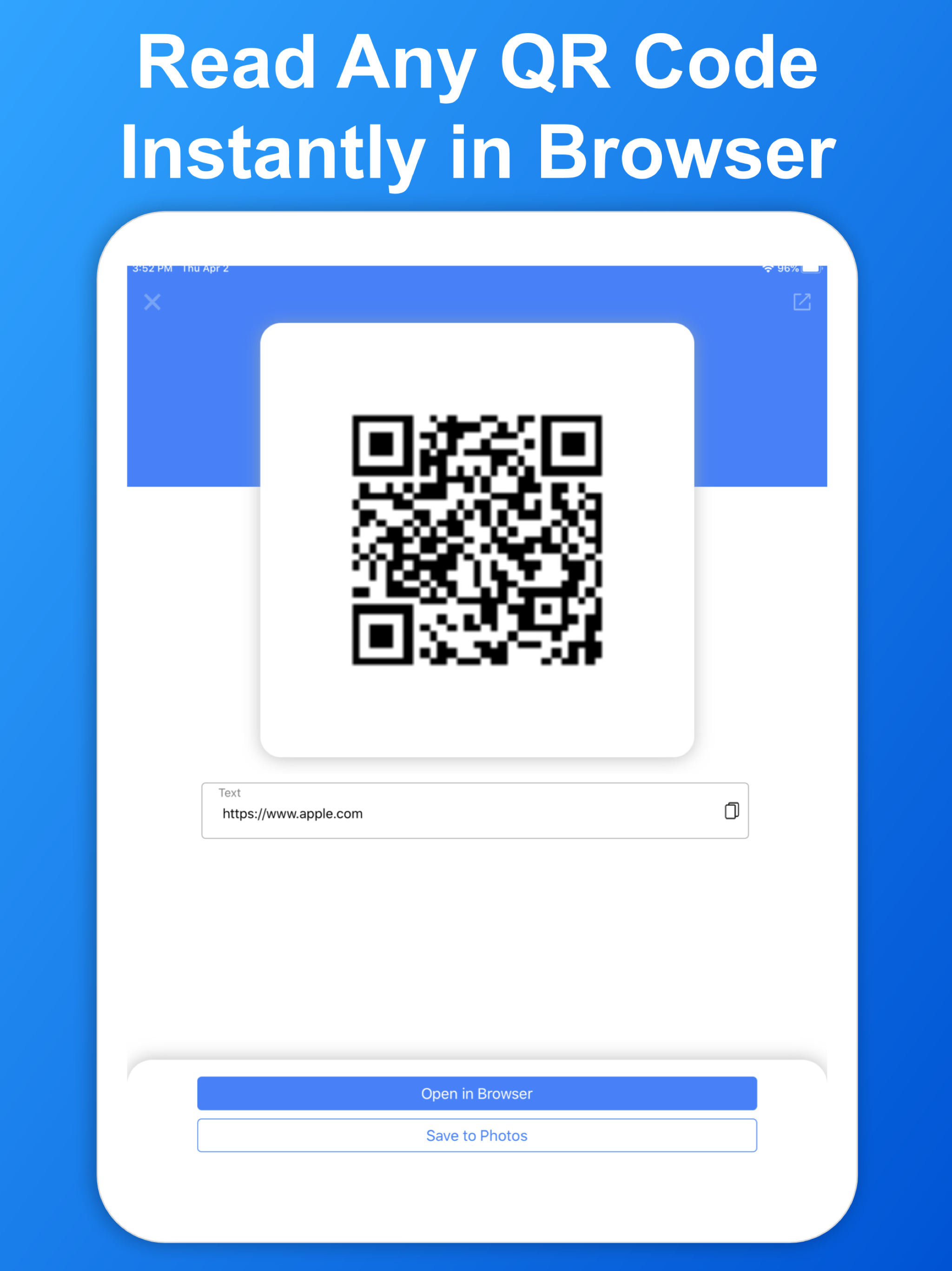 SkyBlueScan: QR Code Scanner