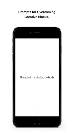 Capture d'écran de Oblique-Strategies sur iPhone 3