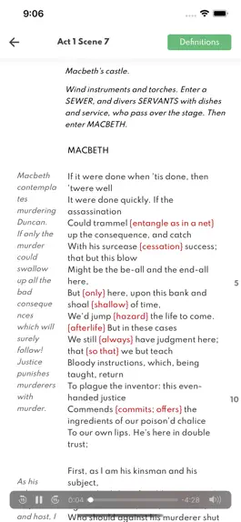 Game screenshot Macbeth Full Audio apk