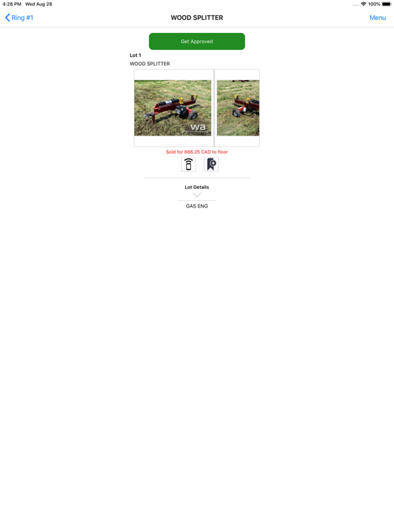 Weaver Auctions iPad screenshot 3 - Shopping app