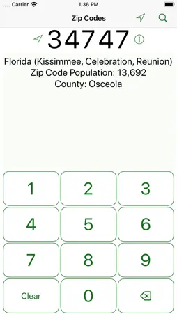 Zip Codes screenshot 1