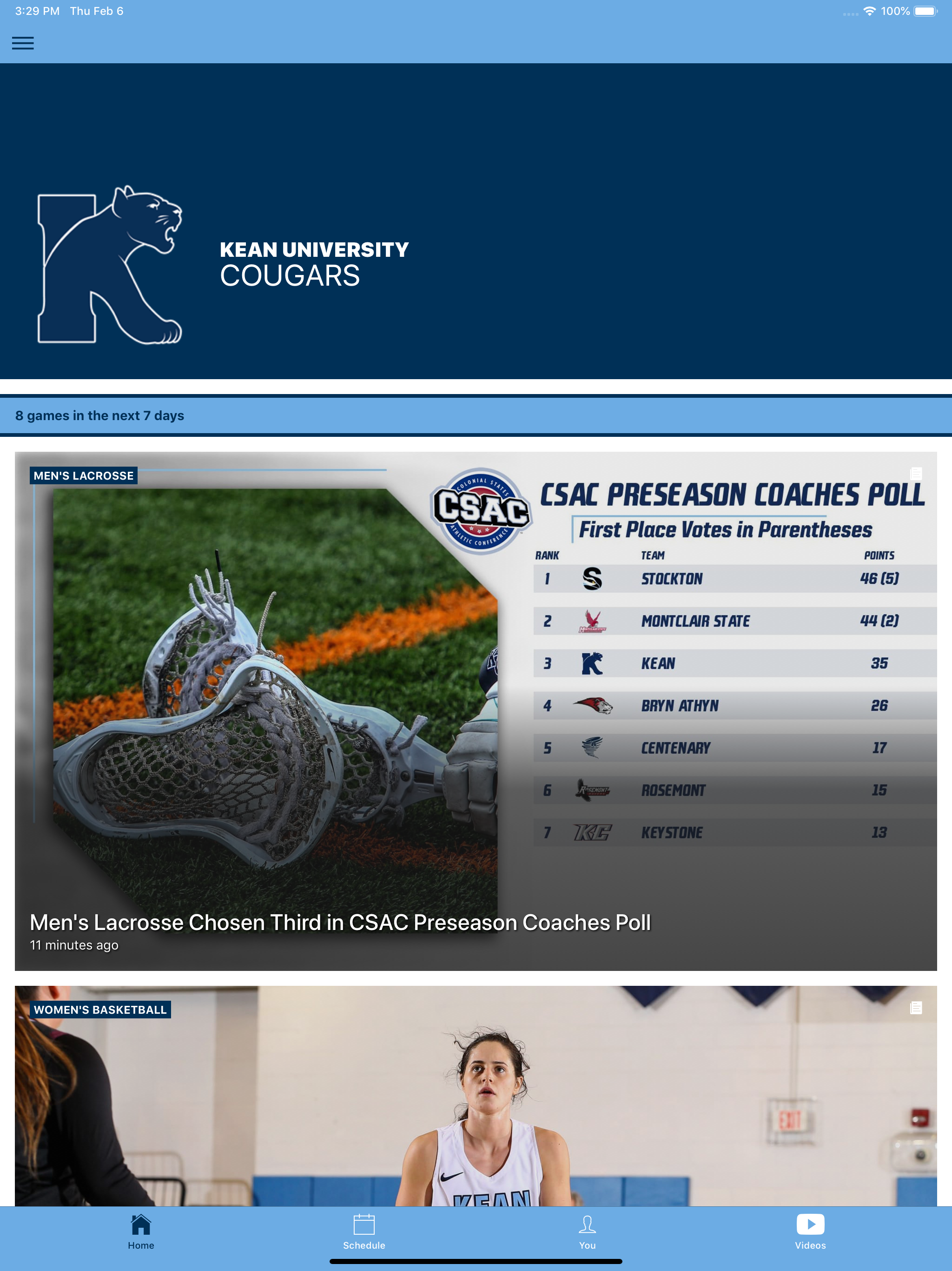 Kean University Athletics screenshot 5