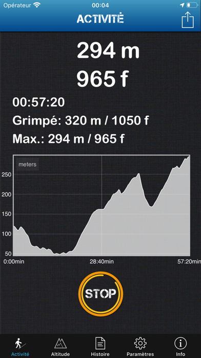Screenshot #1 pour Altimètre Pro Hors ligne