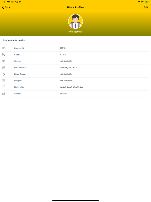 Brilliant School Sharjah iPad screenshot 6 - Lifestyle app