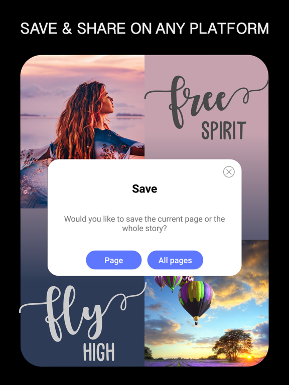 Story Style- Insta Pic Collage iPad screenshot 5 - Entertainment app