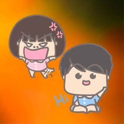 大大與小妹 Stickers