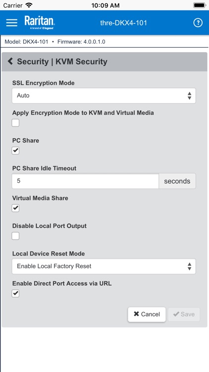Raritan KVM screenshot-4