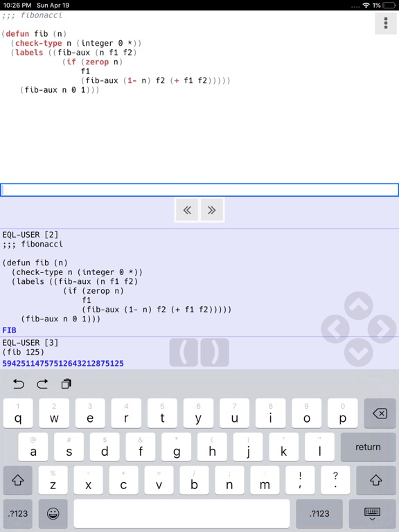 cl-repl iPad screenshot 1 - Education app