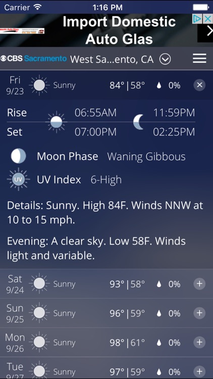 CBS Sacramento Weather