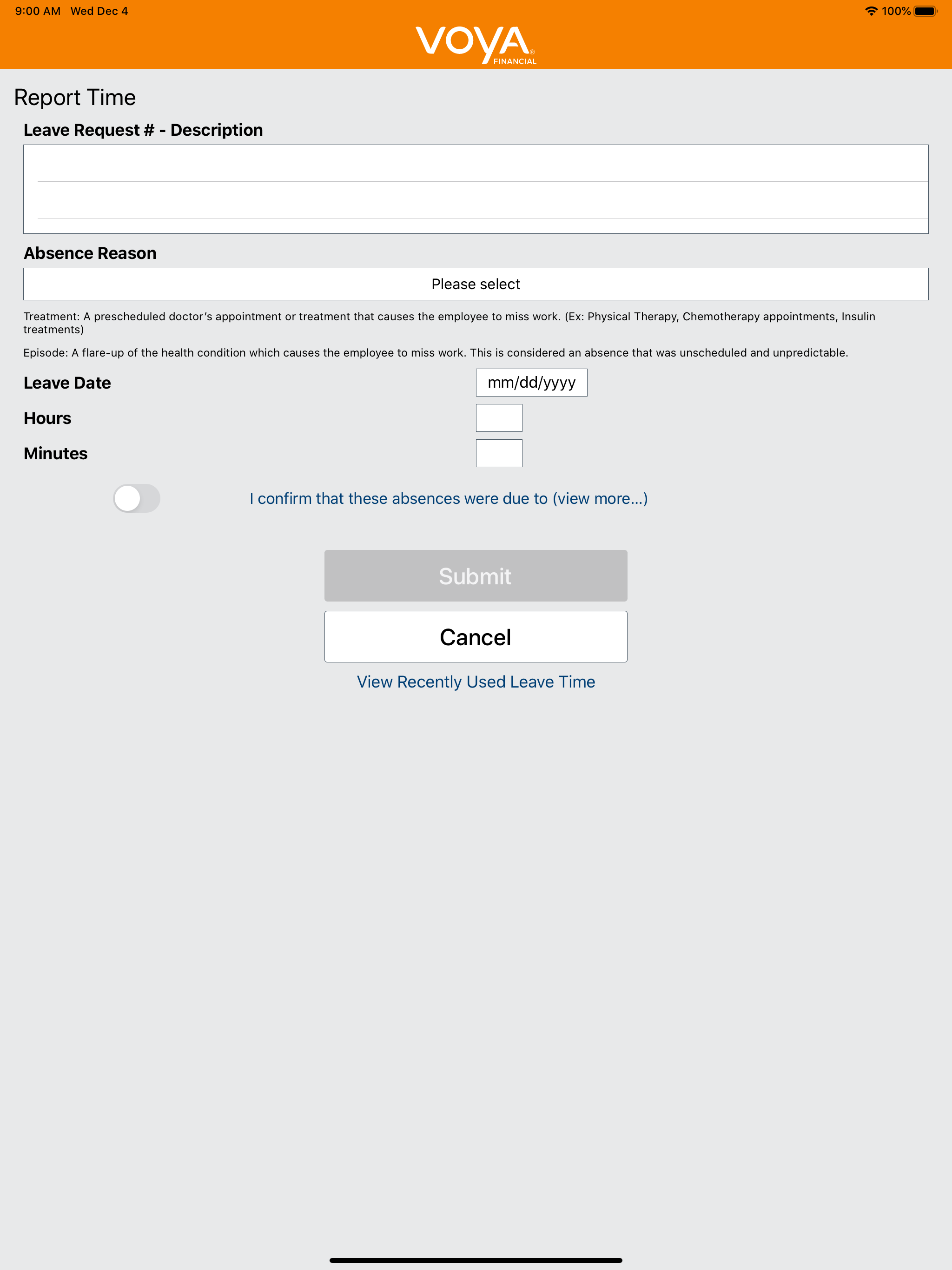 Voya Absence Resources