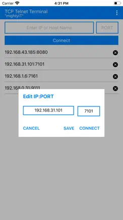 TCP Telnet Terminal iPhone image 2