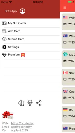 Gift Card Balance (GCB) iPhone image 2