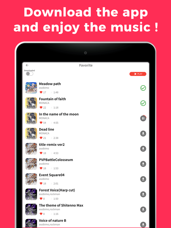 Asobimo Music iPad screenshot 5 - Entertainment app