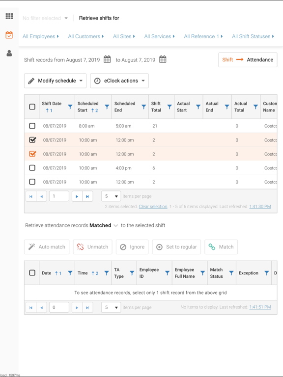 Celayix Time Xpress iPad screenshot 4 - Business app