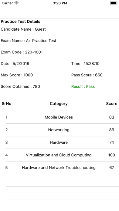 Exam Simulator For A+ Core 1 Screenshot