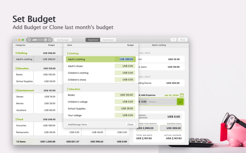 Screenshot #4 for Monthly Budget