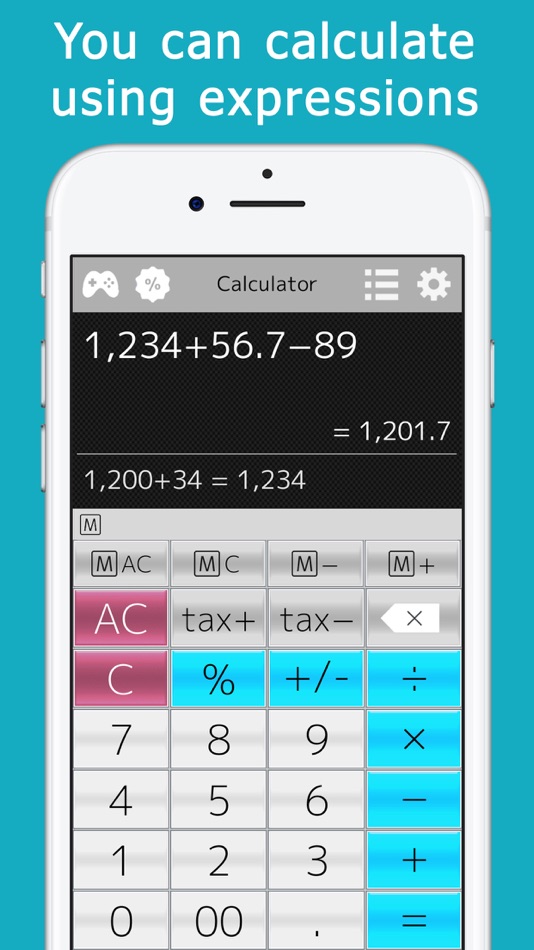 #1. Calculator++F (iOS) 由: YUTAKA KENJO