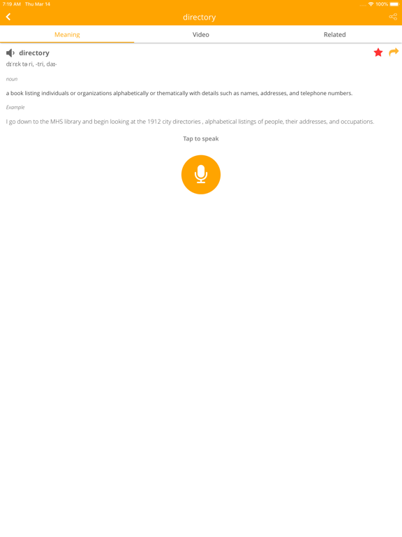 Bright Vocab: Learning English iPad screenshot 7 - Education app