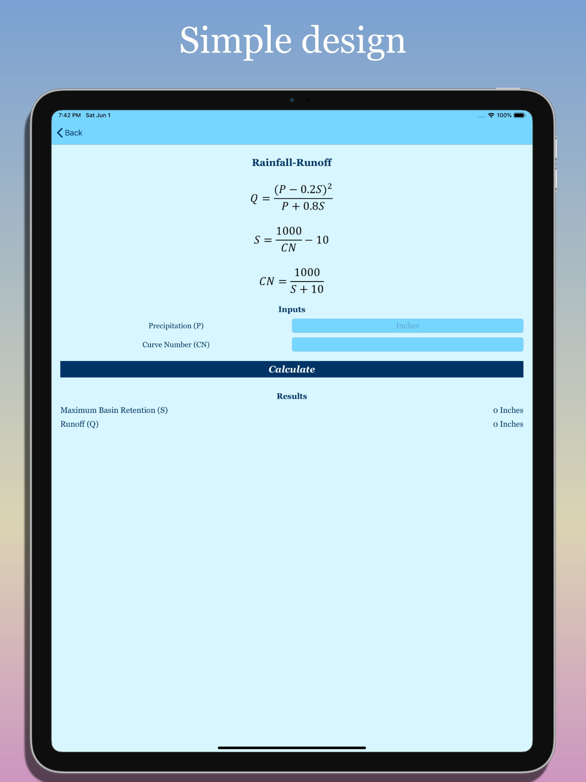 Hydrology Calculator