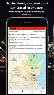 nsw roads traffic & cameras iphone screenshot 1