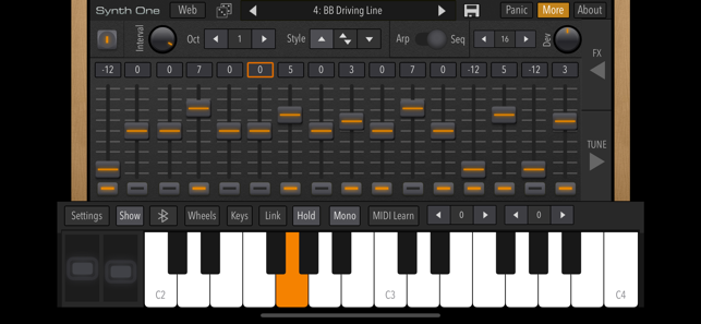 ‎AudioKit Synth One Synthesizer Screenshot