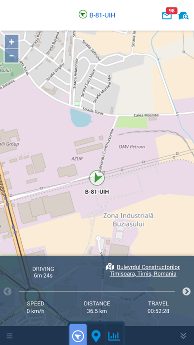 mEVO GPS Screenshot