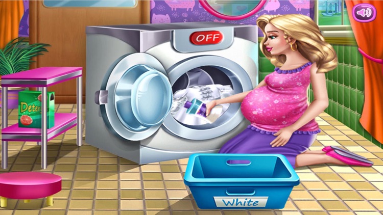Mommy Washing Clothes