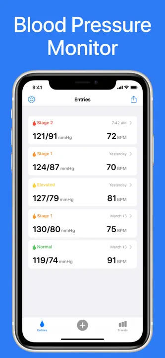 Blood Pressure App Monitor : capture d’écran 1 sur 4