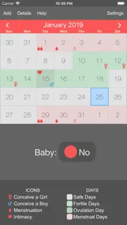 menstrual periods tracker iphone screenshot 3