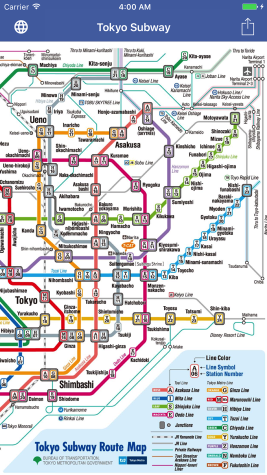 Tokyo Subway Map OFFLINE - 2.2023.2 - (iOS)