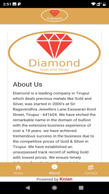Diamond Gold Tiruppur