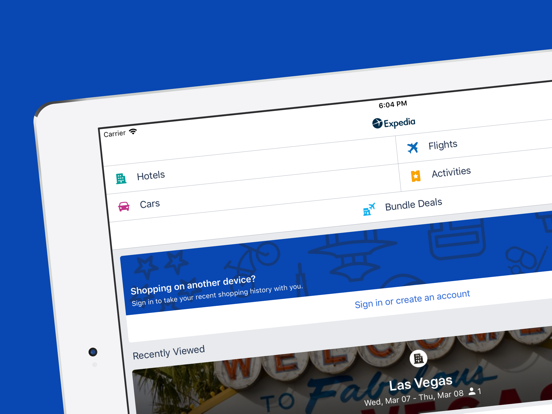Expedia Hotels, Flights, Cars & Activities screenshot