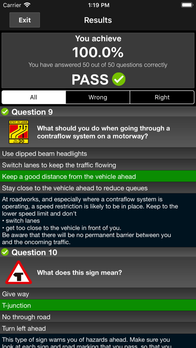 Motorcycle Theory Test Kit Screenshot